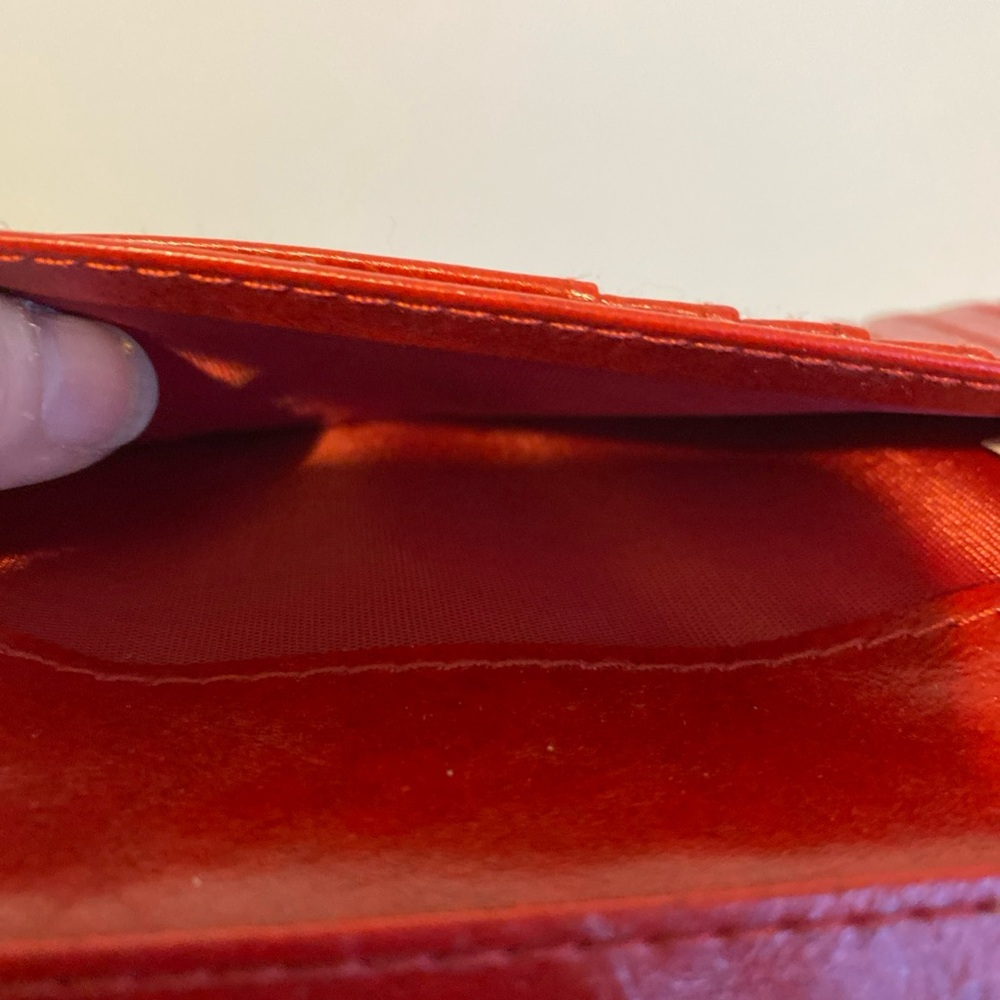 Lavishy Red Leather Dog Vegan Wallet - Picture 7 of 8